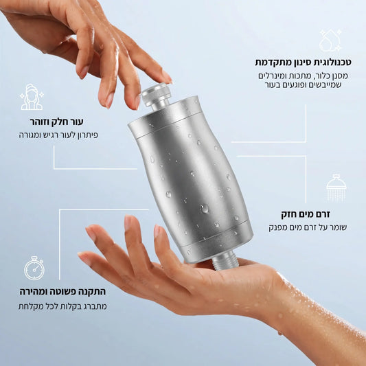 Glowup | מסנן המים לעור רגיש ומגורה