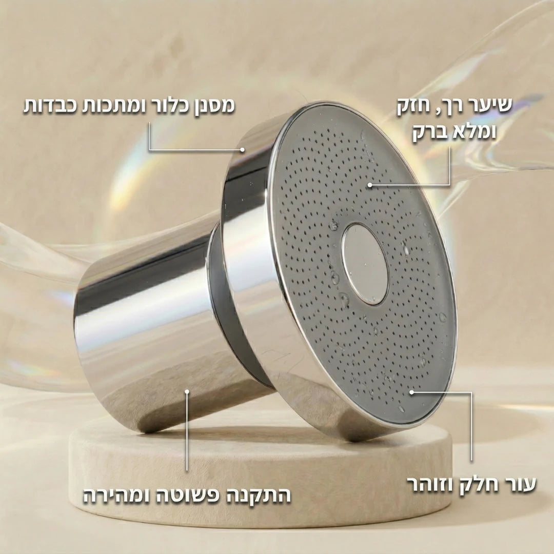 Glowup: ראש המקלחת שמטפל בשורש הבעיה (והשערה)